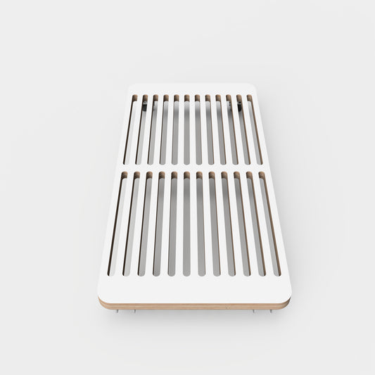 PC stand with wheels (WHITE)