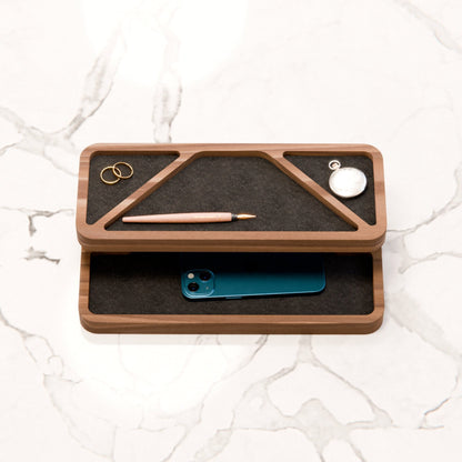 Desk organizer with customizable felt inserts - DUNE