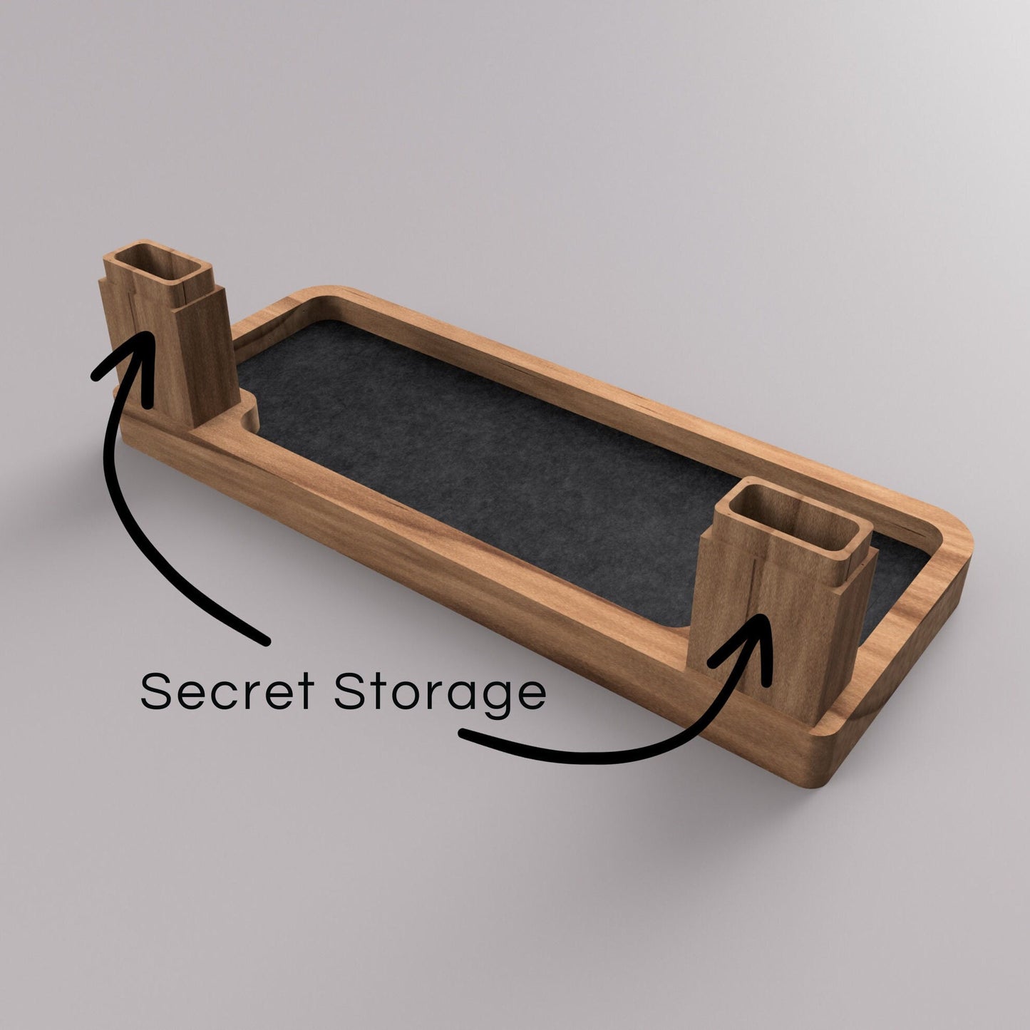 Desk organizer with customizable felt inserts - DUNE