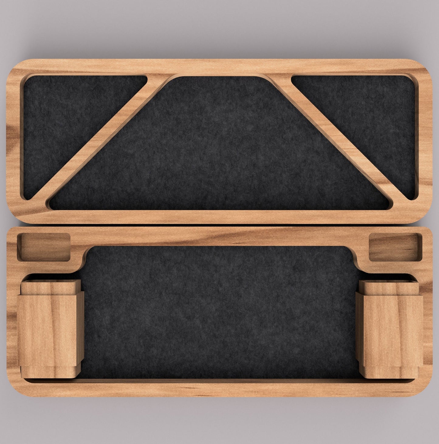Desk organizer with customizable felt inserts - DUNE