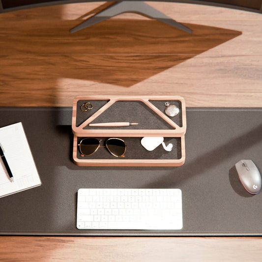 Desk organizer with customizable felt inserts - DUNE