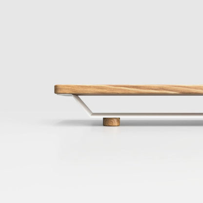 Solid wood monitor stand with storage - TUNDRA