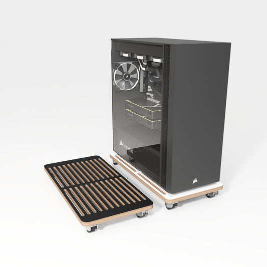 PC stand with wheels (BLACK)